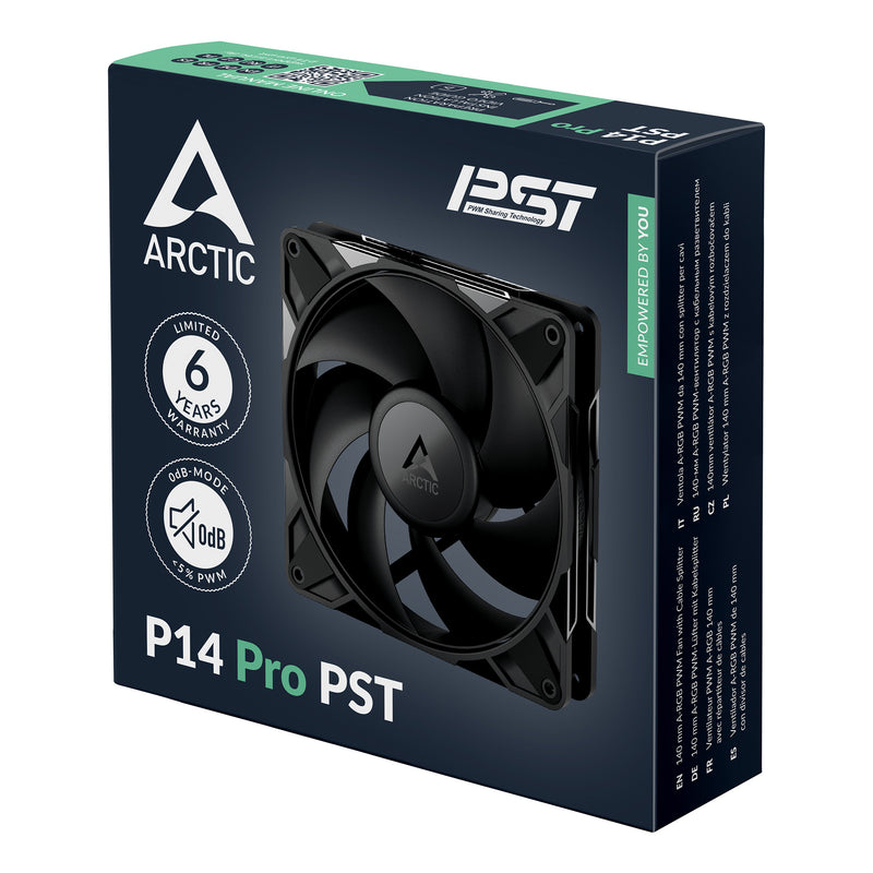 ARCTIC P14 Pro PST 140 mm PWM Fan with Cable Splitter