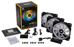 Corsair LL120 RGB Computer case Fan 12 cm Black, White