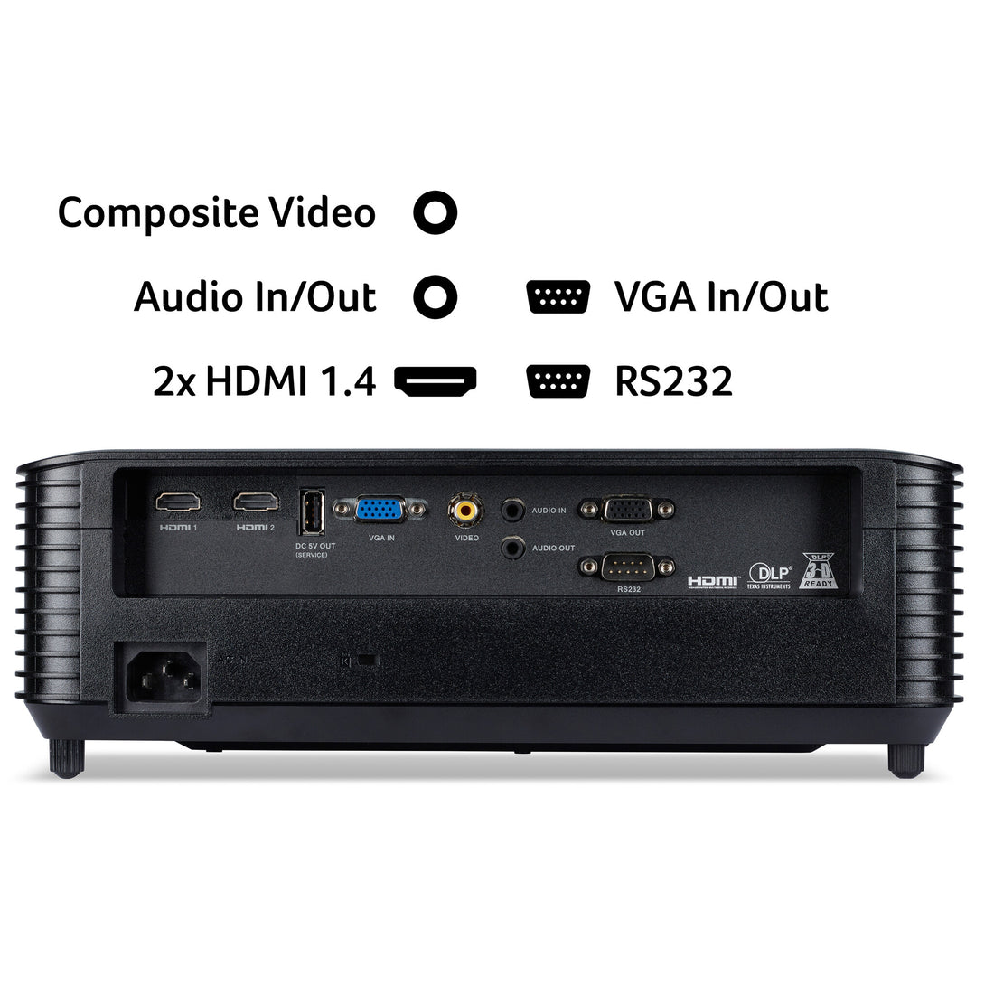 Acer X1328 DLP Projector, WXGA (1280×800), 5000 ANSI Lumens - image 7