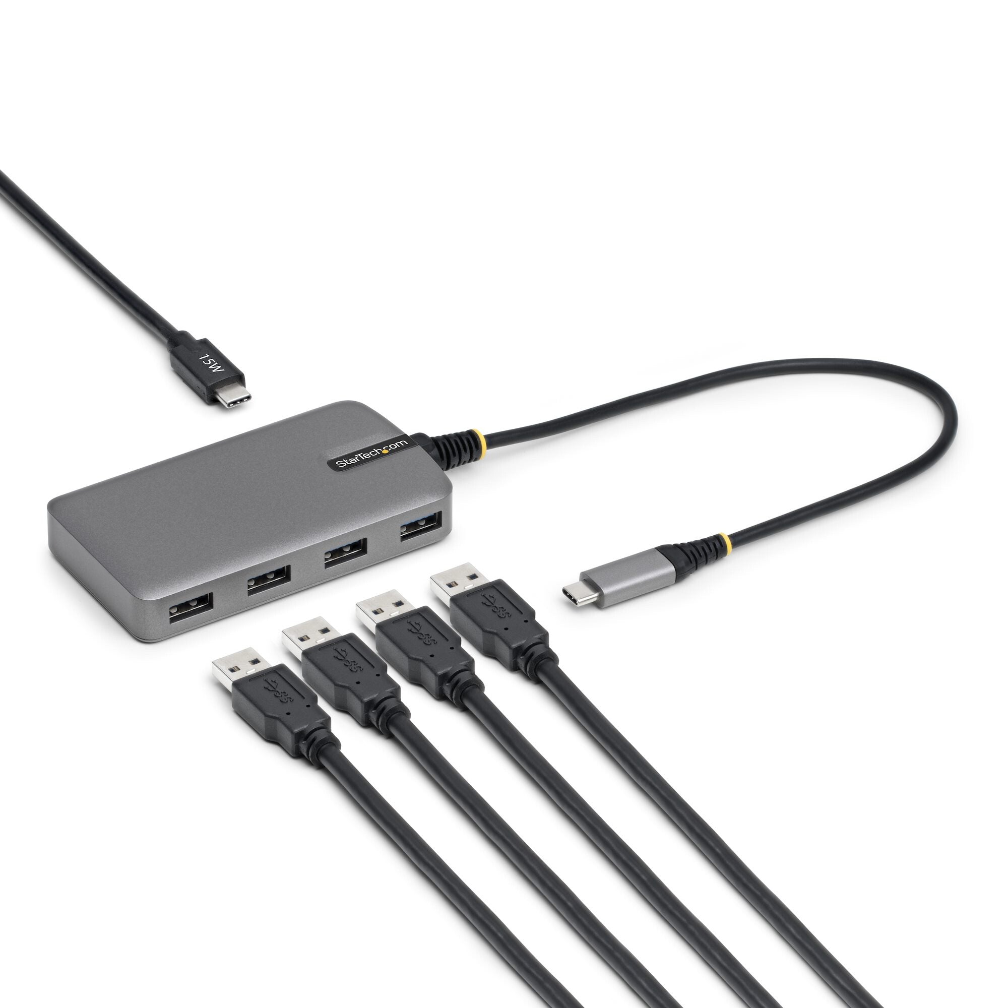 Usb Bus Bar StarTech.com 4-Port USB-C Hub, 5Gbps, Bus Powered, USB C to 4x USB-A H ...