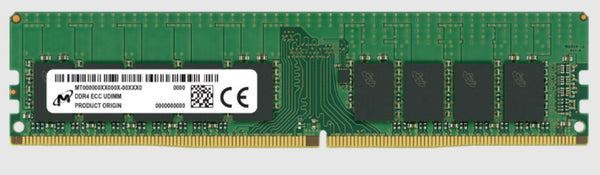 Micron MTA18ASF2G72AZ-3G2R1R memory module 16 GB 1 x 16 GB DDR4 ECC