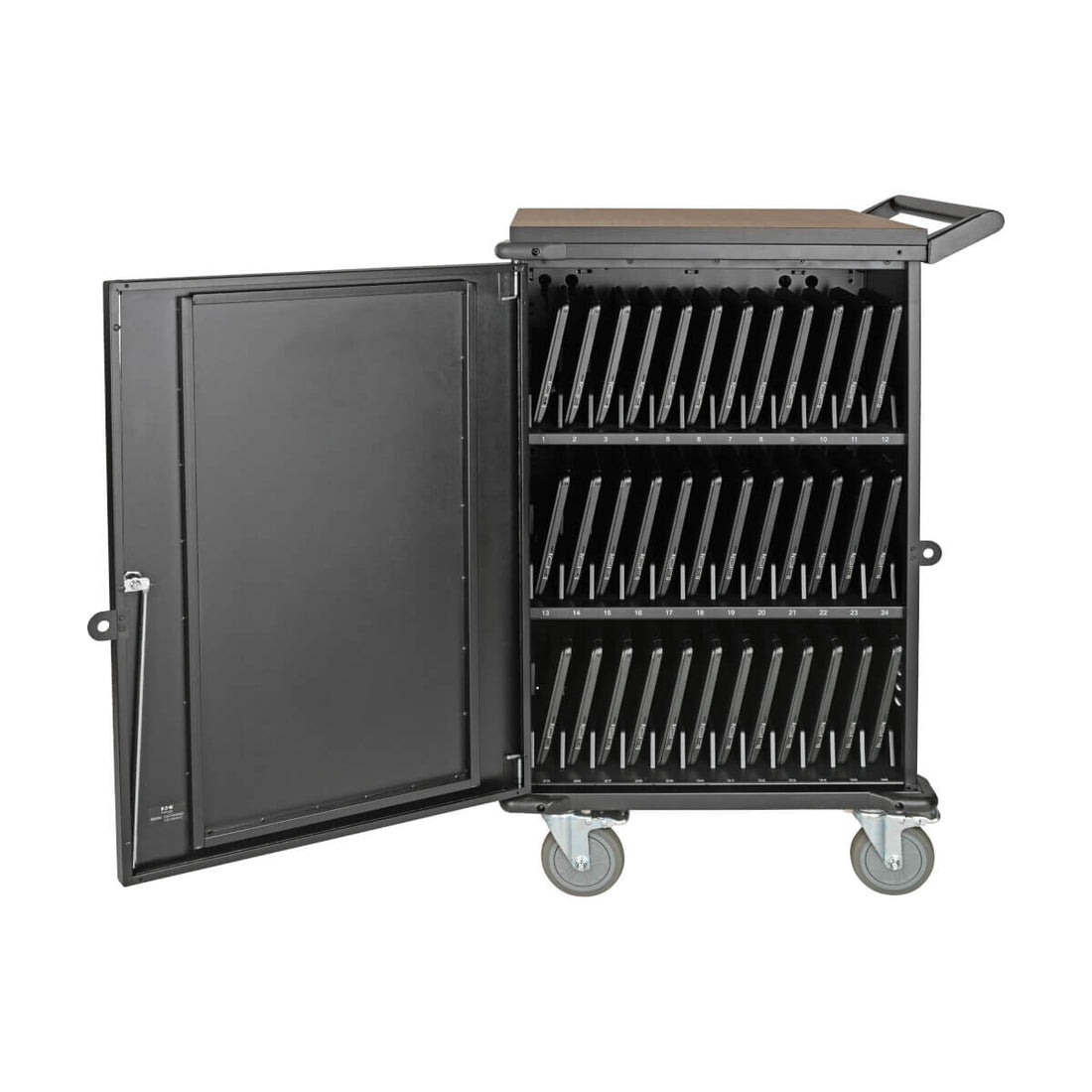 Eaton CSCXB36AC Multi-Device Charging Cart, 36 AC Outlets, Chromebooks and Laptops, 230V, BS 1363, Black - image 9