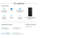 HP EliteDesk 800 G6 Intel® Core™ i5 i5-10500 8 GB DDR4-SDRAM 256 GB SSD Windows 10 Pro Tower PC Black