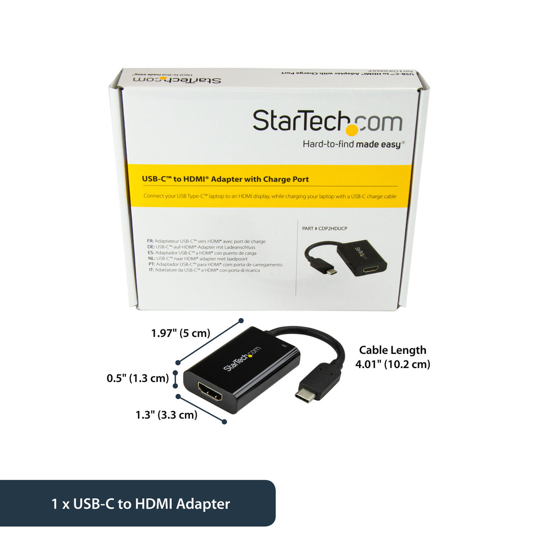 StarTech.com USB C to HDMI 2.0 Adapter with Power Delivery - 4K 60Hz USB Type-C to HDMI Display Video - image 11