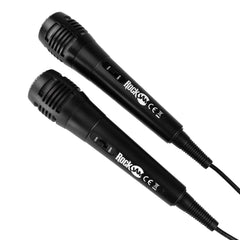 RockJam 10-Watt Rechargeable Bluetooth Karaoke Machine with Two Microphones, Voice Changing Effects & LED Lights