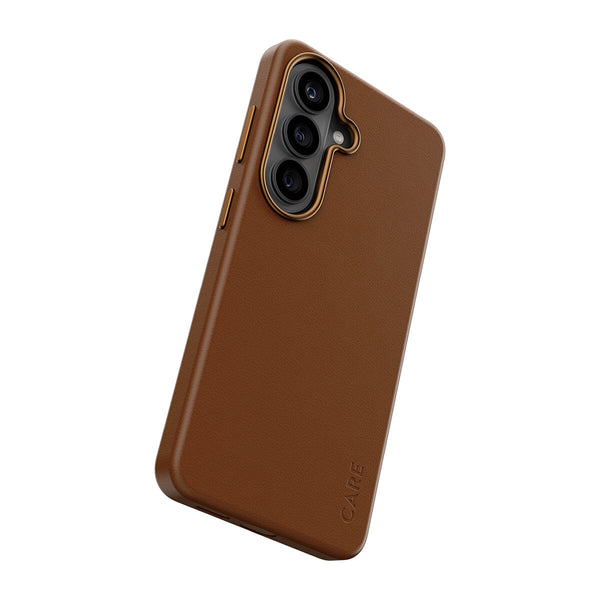 PanzerGlass CARE™ by ® Solo Case Brown w. Qi Samsung Galaxy S26