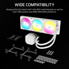 Corsair Nautilus 360 RS ARGB Liquid Processor All-in-one liquid cooler White 1 pc(s)
