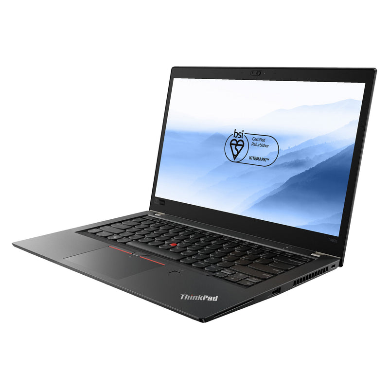 A2C Lenovo ThinkPad T480s Intel® Core™ i7 i7-8550U Laptop 35.6 cm (14") Full HD 16 GB DDR4-SDRAM 256 GB SSD Wi-Fi 5 (802.11ac) Windows 11 Pro UK English Black