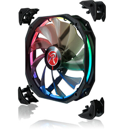RAIJINTEK AURAS 14 RGB Computer case Fan 14 cm Black