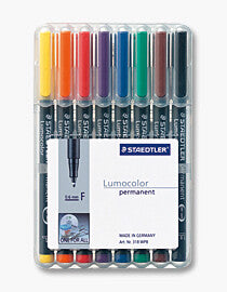Staedtler 318 WP8 permanent marker Black, Blue, Brown, Green, Orange, Red, Violet, Yellow 8 pc(s)