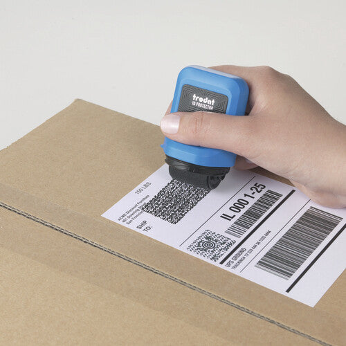 Trodat ID Protector Ink Roller, Sky-Blue, Black Pad, Eng Packaging Instruction Sheet En - image 7