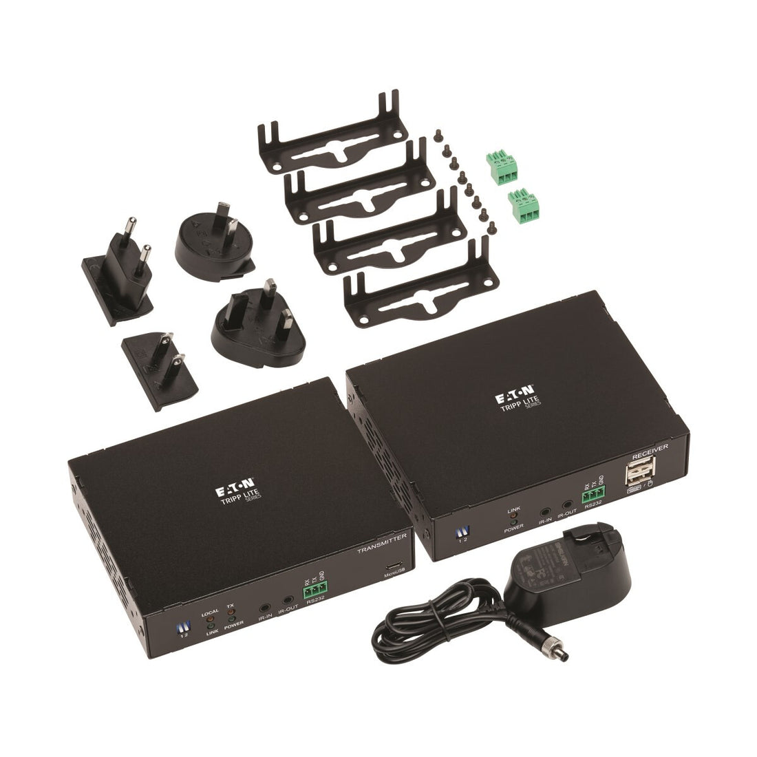 Tripp Lite B127F-1A1-MM-HH HDMI over Fiber Extender Kit, Transmitter/Receiver, 4K 60 Hz, 4:4:4, RS-232, IR - image 5