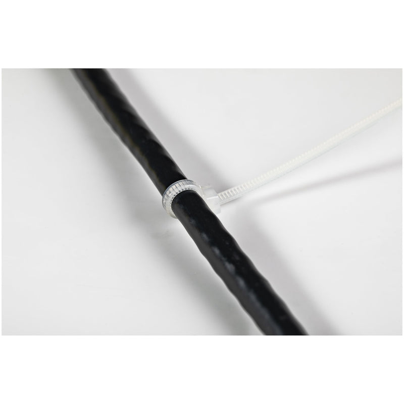 StarTech.com 4"(10cm) Cable Ties - 1/16"(2mm) wide, 7/8"(22mm) Bundle Diameter, 18lb(8kg) Tensile Strength, Nylon Self Locking Zip Ties with Curved Tip - 94V-2/UL Listed, 100 Pack - White