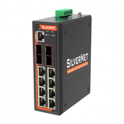 SilverNet SIL 73408MP-10G network switch Managed L3 Gigabit Ethernet ...