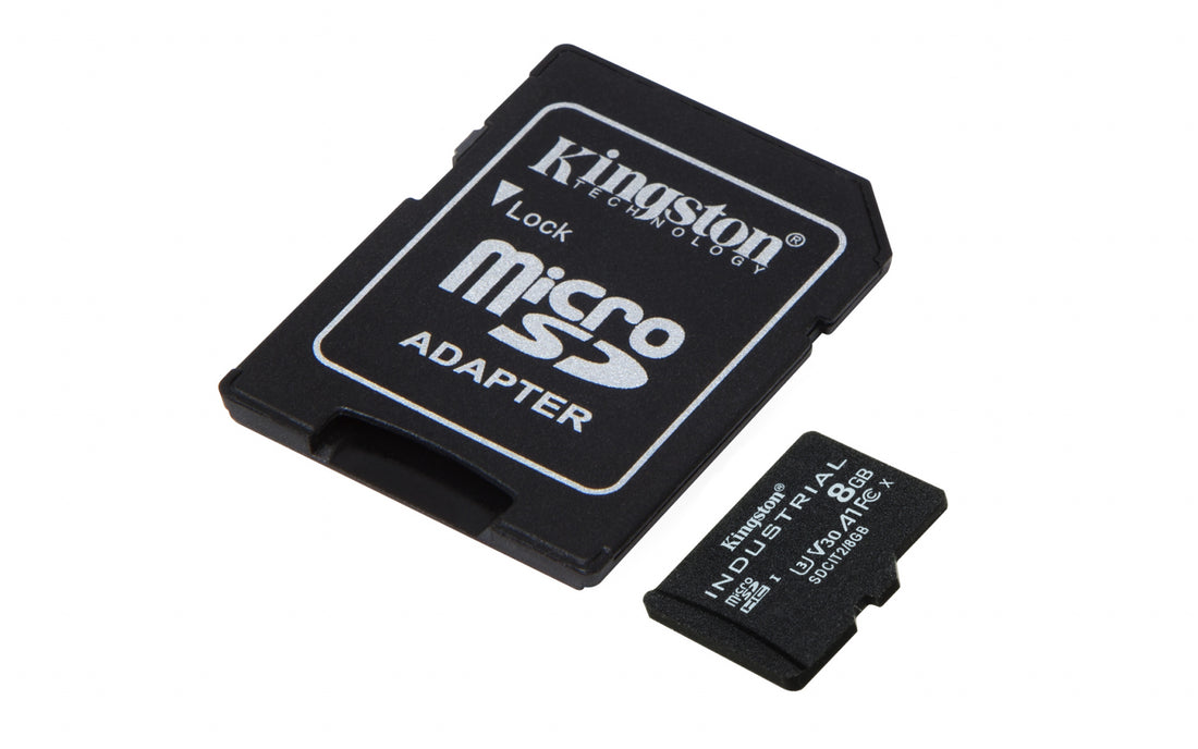 Kingston Technology 8GB microSDHC Industrial C10 A1 pSLC Card + SD Adapter - image 2