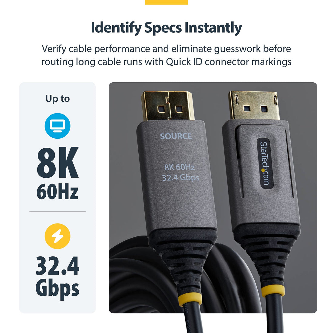 StarTech.com 8K-AOC-20M-DP-CABLE DisplayPort cable Black - image 6