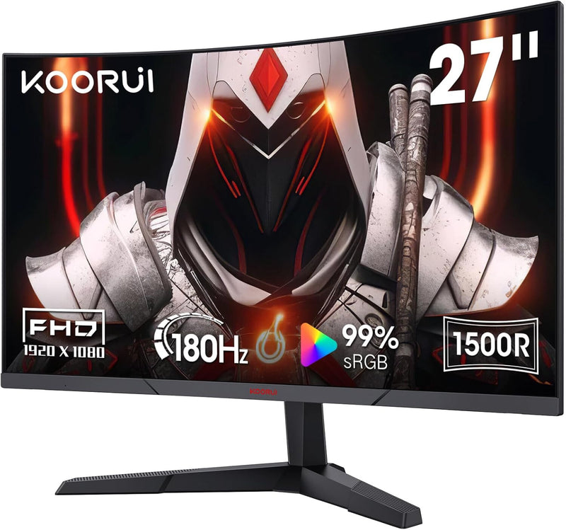 Koorui 27" FHD 165Hz Curved Gaming Monitor (27E6CA)