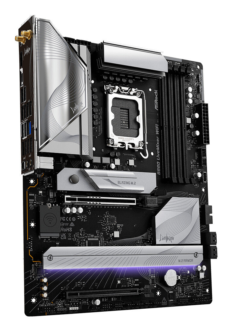 Asrock B860 LiveMixer WiFi Intel B860 LGA 1851 (Socket V1) ATX