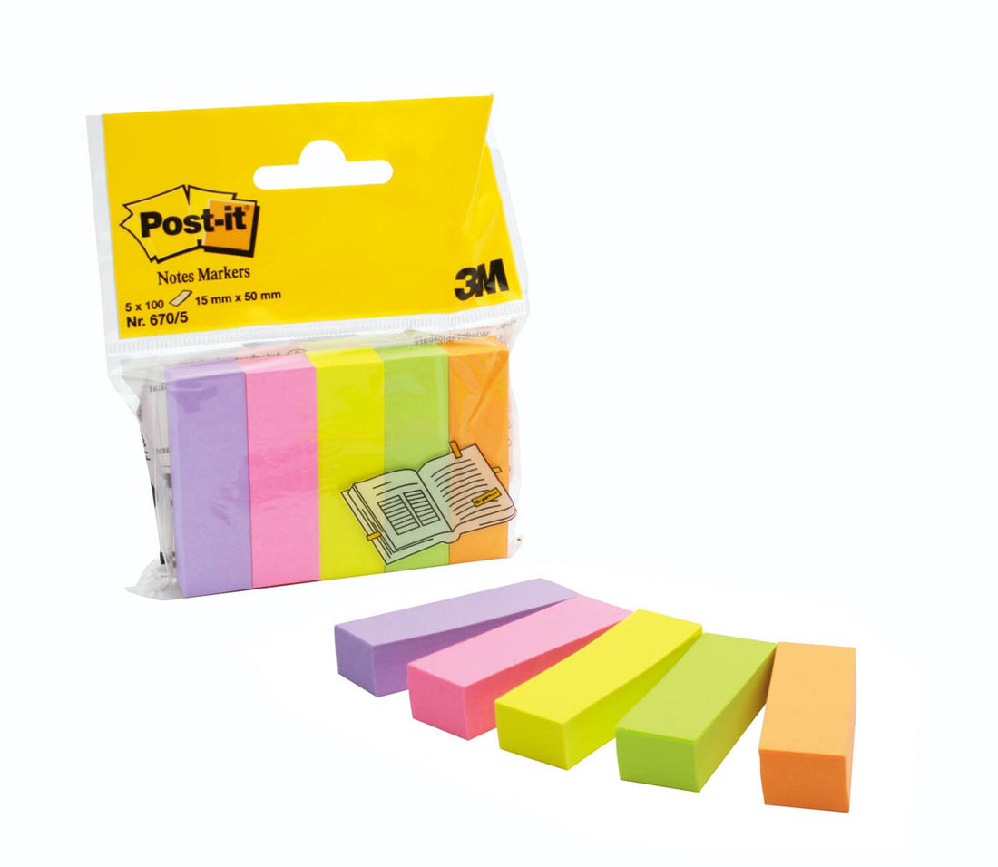 3M 670-5 note paper Rectangle Multicolour 100 sheets Self-adhesive - image 2