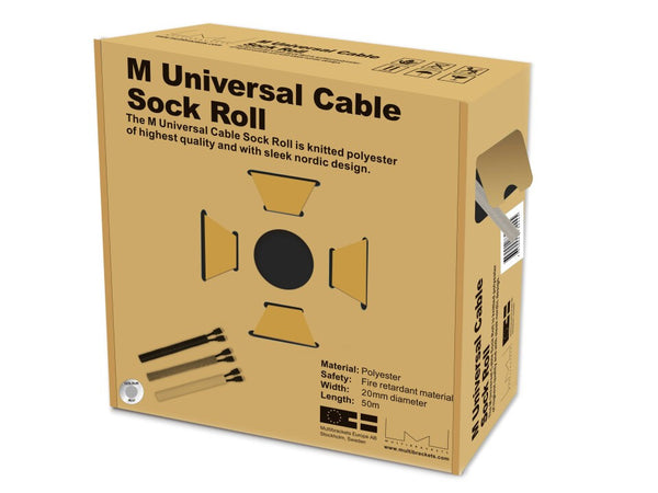 Multibrackets M Universal Cable Sock Roll Silver 20mm-W 50m-L