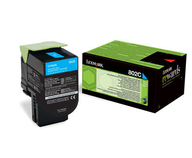 Lexmark 802C toner cartridge Original Cyan