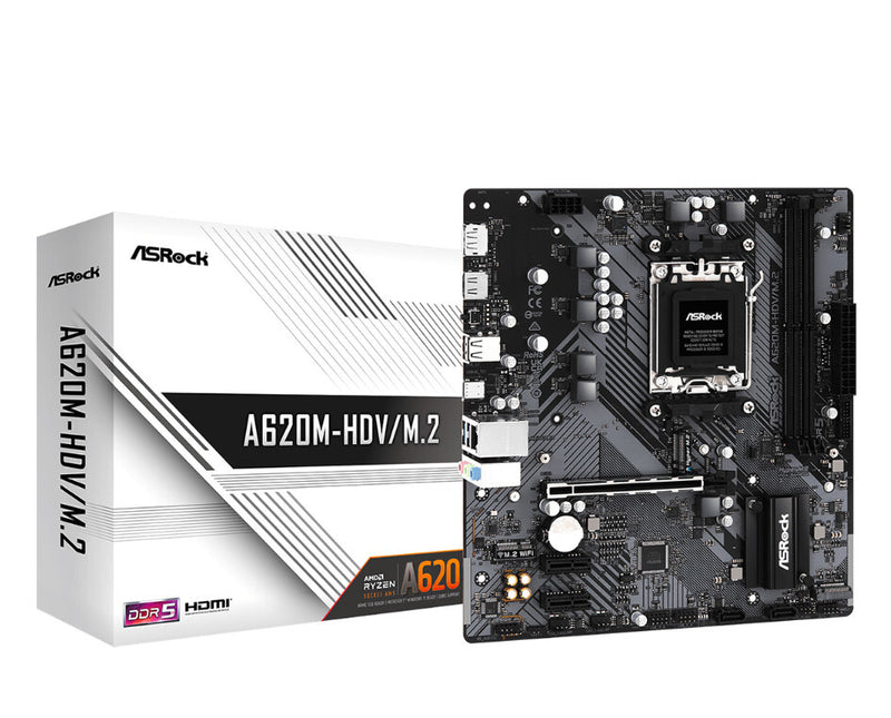 Asrock A620M-HDV/M.2 AMD A620 Socket AM5 micro ATX