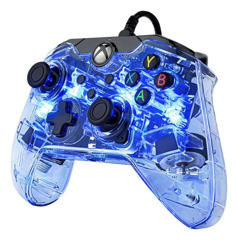 PDP Afterglow Black, Blue, Transparent USB Gamepad Analogue / Digital Xbox One, Xbox Series S, Xbox Series X