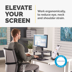 Fellowes Classic Premium Monitor Riser Graphite