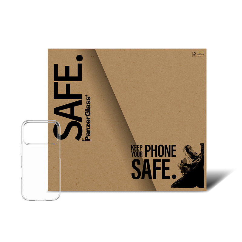 PanzerGlass SAFE. by ® TPU Case Transparent iPhone 17 Pro | Bulk