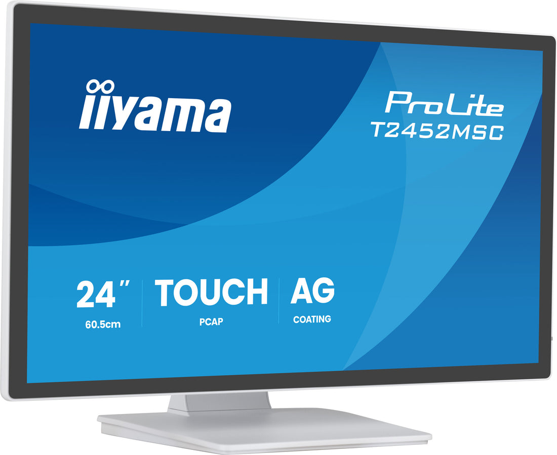 iiyama ProLite T2452MSC-W1AG computer monitor 24" 1920 x 1080 pixels Full HD LED Touchscreen White - image 2