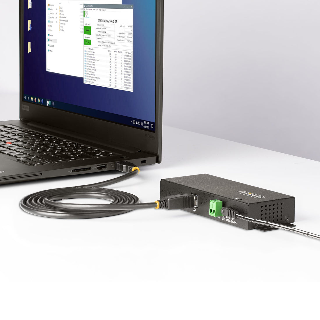 StarTech.com 7-Port Managed USB Hub with 7x USB-A, Heavy Duty with Metal Industrial Housing, ESD & Surge - image 8