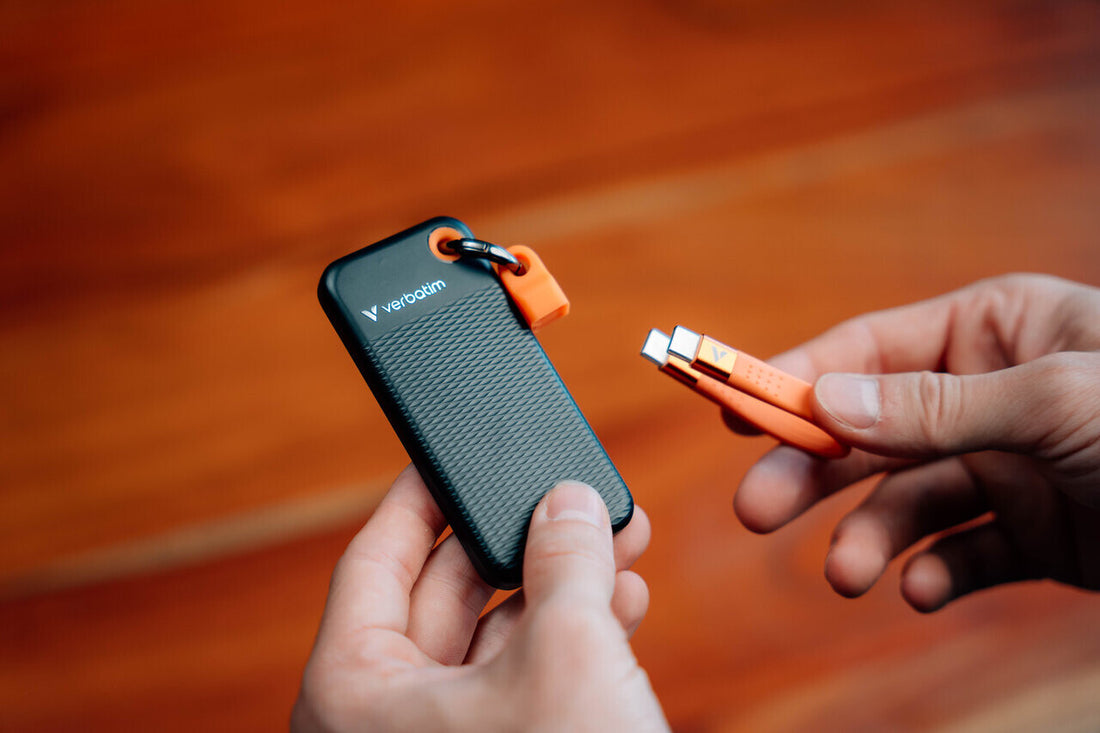 Verbatim Pocket SSD USB 3.2 Gen 2 256GB Black/Orange - image 4