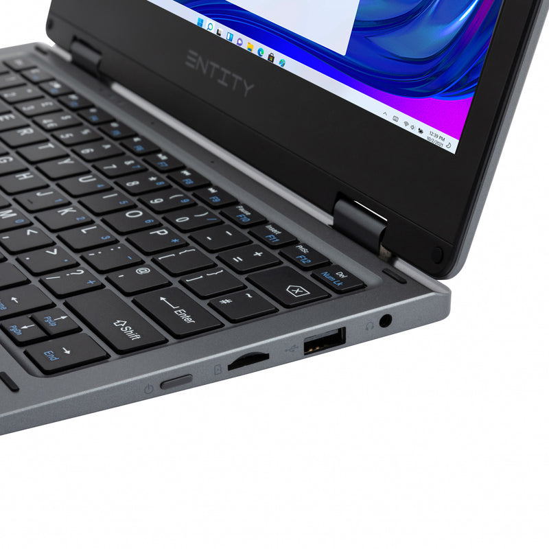 Entity Book 11.6" 2in1 Convertible Targa Laptop, Intel® Celeron® Dual-Core N4020, 11.6" HD Touchscreen, 4GB RAM, 128GB Storage, Windows 11 Home