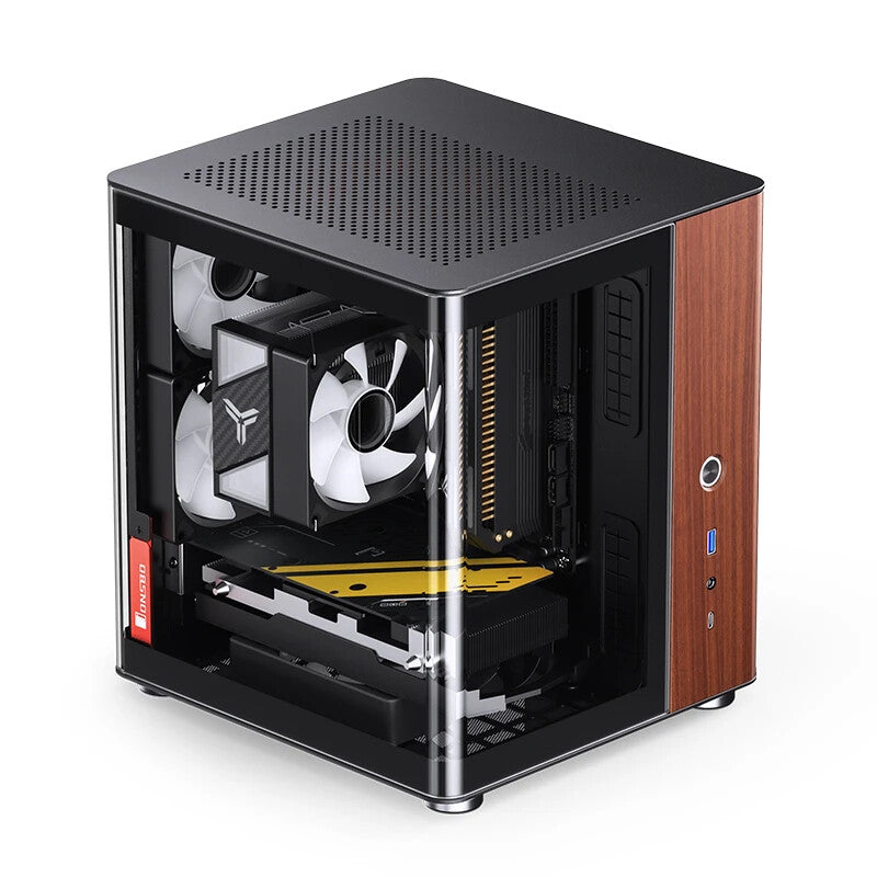 Jonsbo TK-0 BLACK computer case Black, Wood - image 4