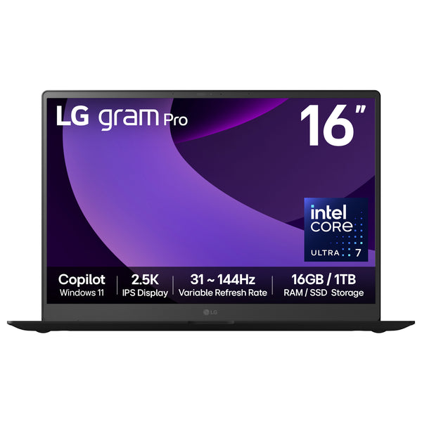 LG Gram Pro Hybrid 16" Laptop (16Z90TP-G.AA78A1) - Intel Core Ultra 7 255H, 16GB RAM, 1TB SSD, Windows 11 Home