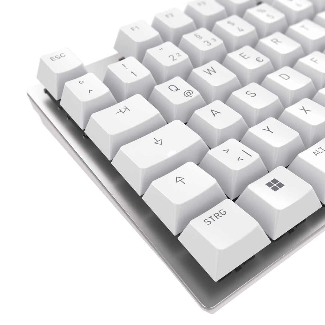 CHERRY KC 200 MX keyboard Universal USB QWERTZ German Silver, White - image 5
