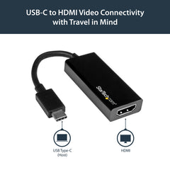 StarTech.com USB-C to HDMI Adapter with 4K 30Hz - Black