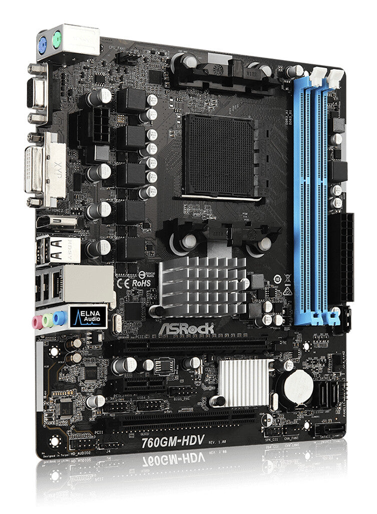 Asrock 760GM-HDV AMD 760G Socket AM3+ micro ATX