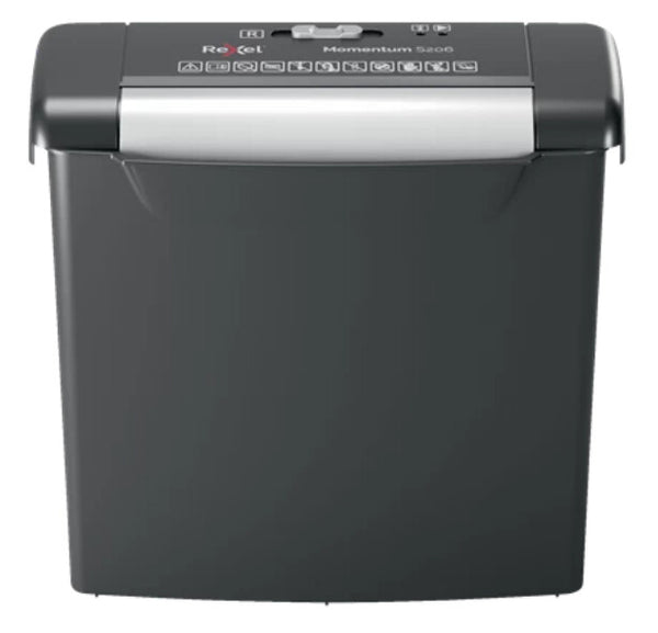 Rexel S206 paper shredder Strip shredding 22 cm Black, Silver