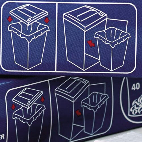 Rexel AS1000 Plastic Waste Bags for Large Office Shredders 115L (pack of 100) - image 3