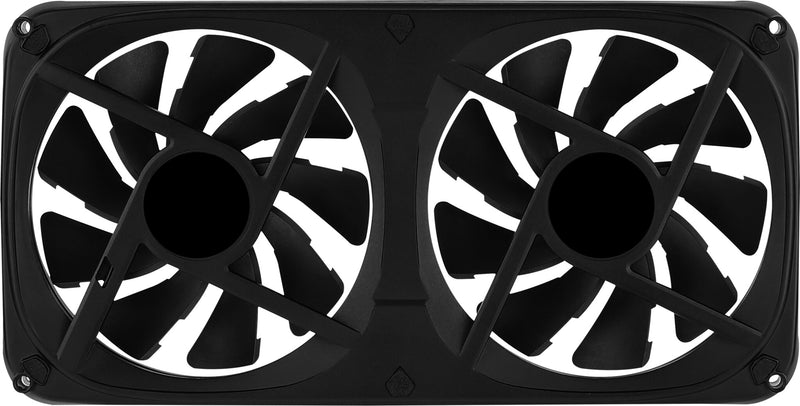 Aerocool ASTRO24 Dual Fan PC 12cm ARGB LED Antivibration Support Black