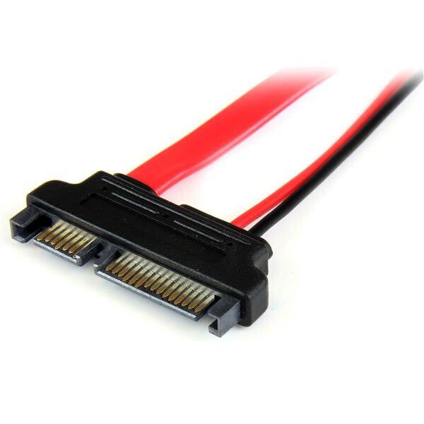 StarTech.com 6in Slimline SATA to SATA Adapter with Power - F/M - image 2
