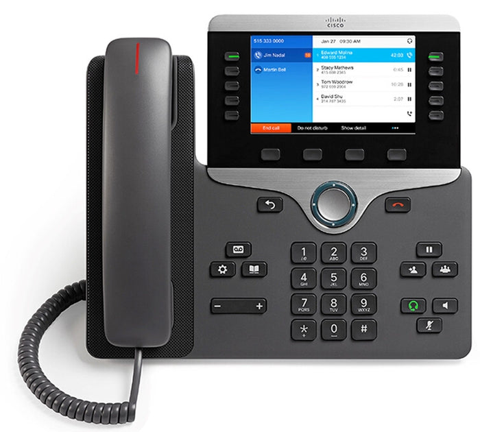 Cisco IP Business Phone 8841, 5-inch Greyscale Display, Gigabit Ethern ...