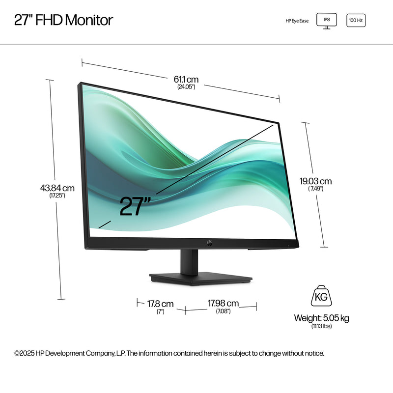 HP Series 3 Pro 27 inch FHD Monitor - 327pf