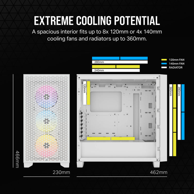 Corsair CC-9011256-WW computer case Midi Tower White