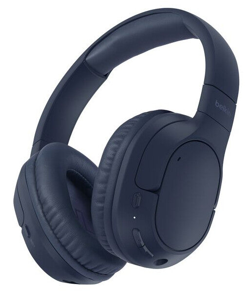 Belkin AUD009HQBL headphones/headset Wireless Head-band Calls/Music USB Type-C Bluetooth Blue