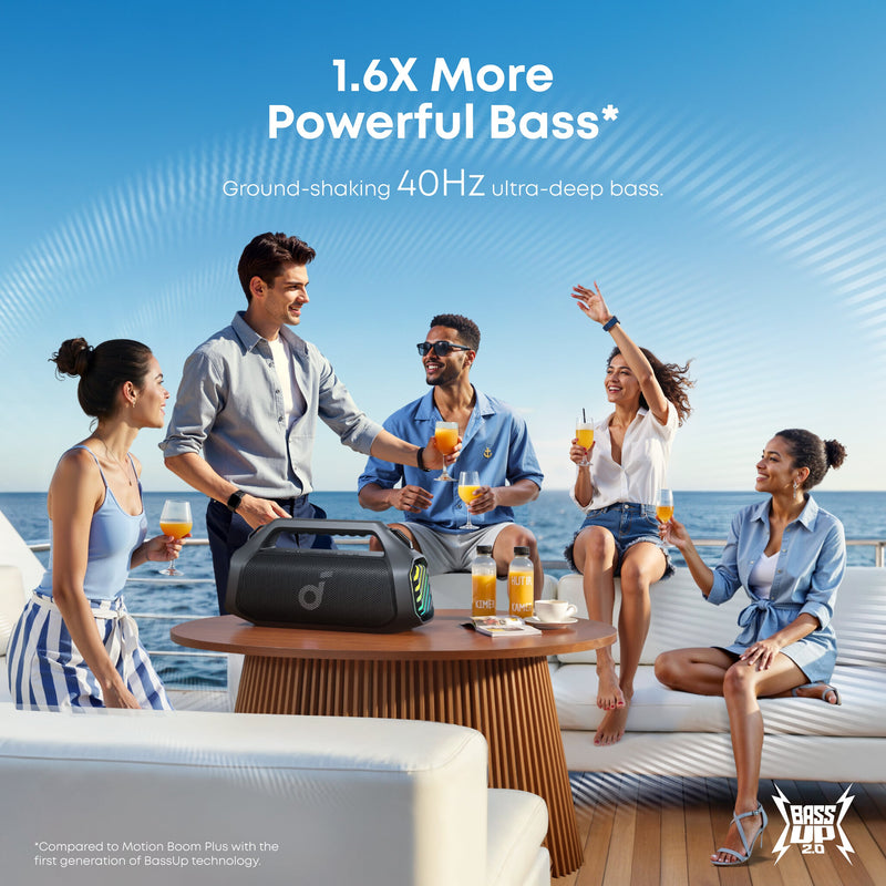Soundcore Boom 2 Pro 2.1 portable speaker system Black 140 W