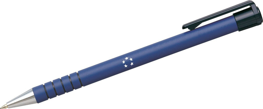 5Star 918516 ballpoint pen Blue Clip-on retractable ballpoint pen 12