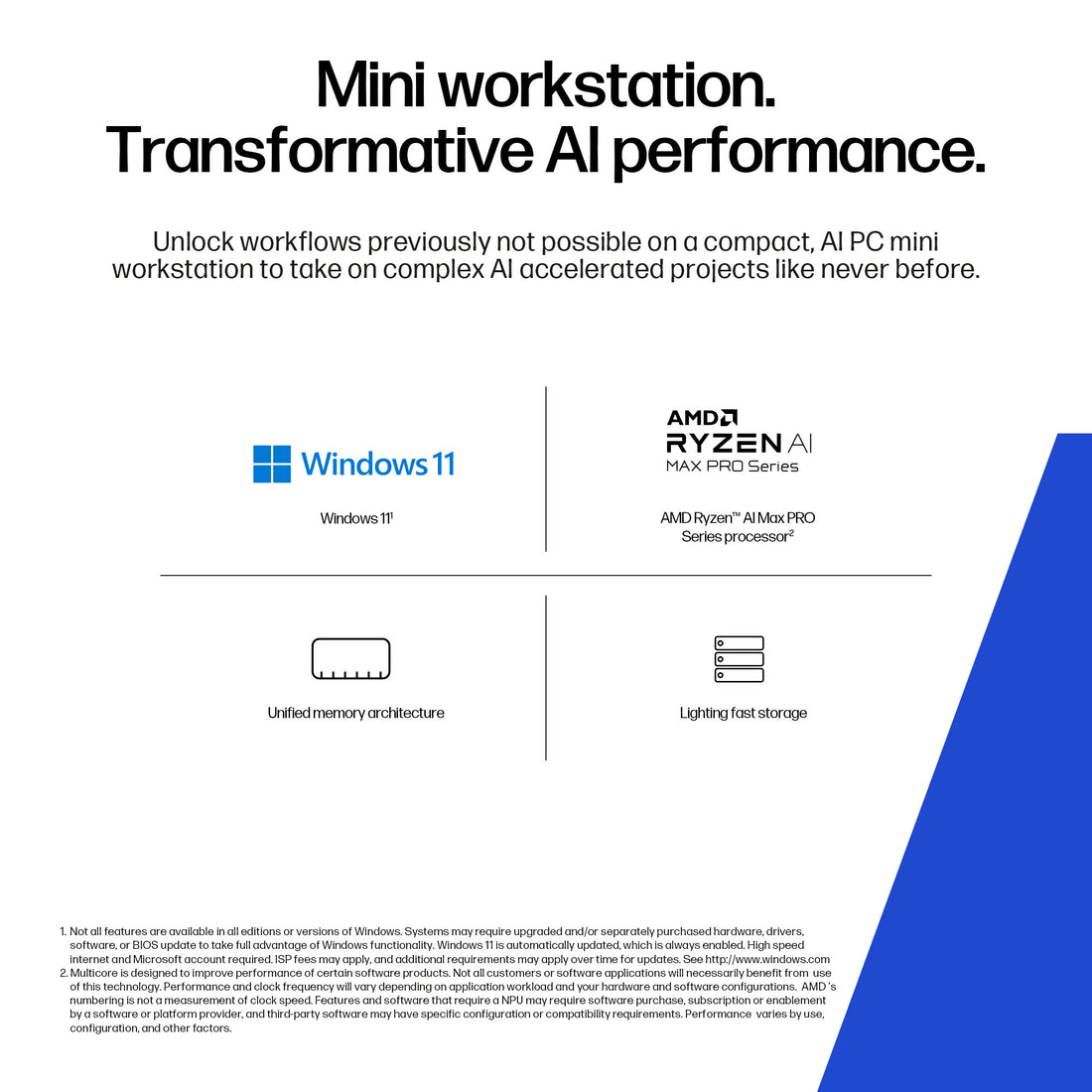 HP E66PHEA PC/workstation Copilot+ PC PRO 385 32 GB LPDDR5x-SDRAM 1 TB SSD Windows 11 Pro Mini PC AI - image 8