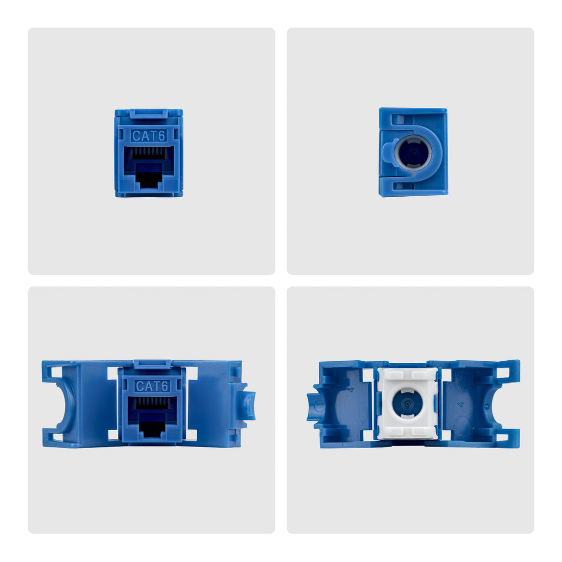StarTech.com Cat6 Keystone Jack, 24-Pack RJ45 Ethernet Keystone Jacks, UTP Cat6 Wall Jack, 180-Degree - image 5